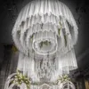 Witte Tutu plafond draperie panelen bruiloft luifel decoratie Mariage lange pure gaas plafond draperen ceremonie Hall Decor