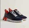 Luxury Casual Shoes Bouncing Shoes Sneakers Technical Black Leather Goatskin Sports Light Sole Trainers Italy Brands Mens Sport Rubber Sole Walking Size38-46.box