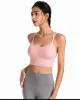 Bras Fitness Sports Reggiseno per le donne Push Up Up Wirefree imbottito Crosscross Strappy Running Gym Training Workout Yoga Manghe Murto Tops