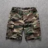 Männer Shorts Sommer Casual Outdoor Lose Camouflage Sport Arbeitskleidung Hosen Mode Mehrere Taschen Gerade Rohr