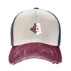 Bollmössor Algeriet Flagkarta unisex baseball cap algerian orolig denim hatt vintage utomhus träning snapback