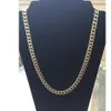 14K Gold Plated Hip Hop Cuban Link Chain with Diamond Cuts 24 307n