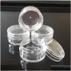 Storage Bottles & Jars 5Ml Clear Plastic Cosmetic Sample Container 5G Jar Pot Small Empty Cam Travel Eyeshadow Face Cream Lip Balm L 1 Dhet0