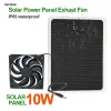 Solar Solar Cooling Fan 10W Solar Panel 5V/12V Charging Board Outdoor Power Portable Mobile Phone Photovoltaic Module Power Generation
