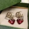 Luxus Desinger Frauen Ohrringe Biene Erdbeere Blume Ohrstecker Mode Vintage Ohrringe Schmuck Hochzeitsgeschenk Zubehör