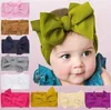 Baby Girls Big Bow Cross Stirnbänder Kinder Haar Bögen elastischer Kopfbedeckungskopfschmuck Haar Band Headwap Turban Knoten Haarzubehör3850326