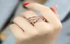 Trouwringen Voor Vrouwen 2021 Mode-sieraden Accessoires WitRose Goud Gp Zirconia Ring Adjuatable2658653