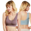 세트/정장 Boyaomax Genie Bra 3PC/세트 매끄러운 요가 탑 Fiess Crop Bra Running Bras Wireless Sleep Bra Dropshipping HBSGB138 (3)