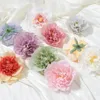 Dekorativa blommor 5 st vackra silke Peony Artificial Flower Head Garden Wedding Home Decor Handgjorda DIY Juldekoration