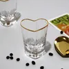 160 ml a forma di cuore amore tè birra cocktail tazza tazza di succo caffè tazze di latte tazza regalo tazza di vetro bicchieri resistenti al calore 240219