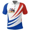 Polos Chile Flagowa koszula Polo Summer 3D TEE TEE SHIRTS Casual Loose Lose Short Rleeve Tops Sport
