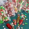 10BAG SANTA DOLL DILL ART FLACKS DRICORTER ELK POLYMER CLAY SLIE MANICURE ASCESSORIES لتصميم عيد الميلاد 240219