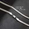 Halsband 5mm 50 cm män smycken hela nytt mode 925 Sterling Silver Big Long Wide Tendy Male Full Side Chain for Pendant277C