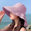 Cappelli larghi brim -protezione UV Secchio di moda Fashi