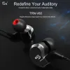 Kulaklıklar TRN V80 2BA+2DD HYBRID METAL EAR EARLIP IEM HIFI DJ Monito Koşu Spor Kulaklık Kulak Düzeni Kulak Seti KZ MT4 için Çıkarılabilir