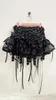تنورات القوطية الملابس y2k الموضة بانك قصيرة harajuku فريدة من نوعها شرابة الأسود