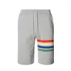 Szorty męskie Wysokiej jakości spodnie Pure Cotton Classic Stripe Unisex Korean Fashion Summer Fairble Plaży