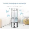 Bouteilles d'eau Santé Smart Hydrogène Verre Bouteille Tasse Machine Live Power Nano Haute Drinkware