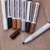 Marcadores 17 pçs kit de retoque de móveis marcadores varas de enchimento arranhões de madeira kit de restauração de arranhões caneta de pintura composto de madeira reparação