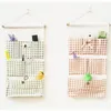 Storage Bags Wall-mounted Bag 6 Pouch Cotton And Linen Hanging Pocket With Hook Bedroom Door Household Toys Sundries Container