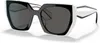 AAAAA Sunglasses For Women Summer Rectangle polarized Luxury Style PR15WS Fashion Black Talc Dark Grey Women's Sunglasses cycling Beach UV Protection Glasses