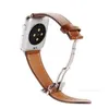 Designer New Fashion Butterfly-Verschluss Lederarmband für Apple Watch-Serie Ultra87654321 40 mm 42 mm 38 mm 44 mm Band für iwatch 41 45 49 mm Zubehör DesignerOC8QOC8Q