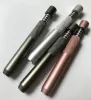 Portable Metal One Hitter Bat Spring Pipe 78mm Aluminum Snuff Snorter Tube Herb Cigarett Dugout Pipes Röker ZZ