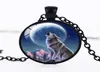 2017 diy männer diy glas wolf halsband schmuck viking wolfish glas po cabochon kette halskette silber vintage pferd kunst anhänger acc1122504