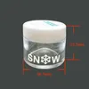 Lege 3,5 g 0,123 oz 3D-print SNEEUW Diamant doordrenkt Selecteer bloem glazen pot Preroll buispakketten Snoeppot