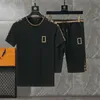 HH Tute da uomo Set da due pezzi Abiti sportivi Lettera Manica corta Abbigliamento sportivo per il tempo libero Abbigliamento da jogger in puro cotone Abbigliamento sportivo casual Tute M-3XL