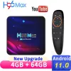 Mottagare 2021 H96 MAX V11 RK3318 Smart TV Box Android 11 4G 64GB 32GB Android TVBox 4K 5G WiFi YouTube Media Player H96Max Set Top Box