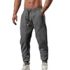 Men's Pants Drawstring Waist Sweatpants Patchwork With Elastic Ankle-banded Pockets For Spring Fall Men