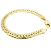 Bracelet de mode solide en or jaune 18 carats rempli de chevrons pour hommes, chaîne 337p