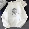 Kvinnors hoodies tröjor plus storlek kvinnkläder för kvinna långärmad bomullsflotte huvtröja lyx varumärke Kvalitet Kvinnkläder T240228