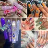 Metaallegering Nail Art s 3D Punk Klinknagel Accessoires Set DIY Luxe Merk Charms Cartoon Decoratie 240219