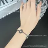 Bijoux de créateur Bracelet de luxe chaîne à maillons VanCA nouveau Laser noir trèfle cinq fleurs Bracelet CNC de haute qualité