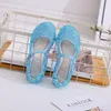 Sandales princesse pour filles, sandales cool pour enfants, sandales transparentes en cristal clair