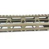 10/12/15 Inch Lightweight Screw Mount Type M-LOK Handguards Monolithic Top Rail FDE color MLR-xFDES