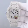 Wumr Carters Diamonds Watch Men Luksusowy nadgarstek Bling Iced Out vvs moissanite