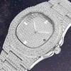 Montres-bracelets mâles Top diamant montre hommes Quartz or HIP HOP montres en acier inoxydable horloge Relogio Masculino Drop