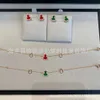 Designer Qeelin Jewelry Bracelet Seiko Kirin Little Gourd version haute avec chaîne en os de verrouillage en or rose 18 carats et diffusion en direct d'agate rouge pour femmes