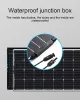 Solar 45W 18V Black ETFE Monocrystalline Silicon Easy Installation Marine Semi Flexible Solar Panel Use For Yachts RVs Campervans