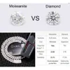 Hoge kwaliteit aangepaste hiphop diamant d Vvs1 sieraden 18k vergulde 8mm 15mm 20mm 22mm Moissanite Cubaanse link ketting