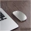 Mice Bluetooth Mouse For Teclast X5 X6 Pro X4 12.2 12.6 Tablet Laptop Wireless Rechargeable Mute Silent Optical Gaming Drop Delivery C Othum