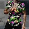 Chemises décontractées pour hommes Hawaii Style à manches courtes Chemise de mode Femmes / Hommes Vêtements Unisexe Top-2