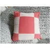 Coussin / oreiller décoratif 45x45cm lettre couverture en cachemire et taies d'oreiller Cloget laine douce plaid canapé couvertures tricotées en polaire ERS SQ DHPBV