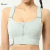 Bras SALSPOR Women Adjustable Sports Bras Front Zipper Yoga Underwear Gym Shockproof Fitness Vest Workout Crop Top Sportswear