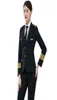 Uniforme de compagnie aérienne costume femme pilote capitaine uniforme femme chapeau manteau pantalon présence aérienne el s Manager professionnel Clothin1042706