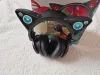 Cuffie originali Brookstone Axent Wear 1S Blue Cat Ear Cuffie Comics Style Due dimensioni LED Luminescenza Cuffie da gioco per ragazza