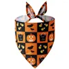 Abbigliamento per cani 4 pezzi/lotto Accessori per sciarpe di Halloween per animali domestici con benda triangolare adatti a cani di taglia media e grande